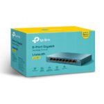 TP-Link Switch LS108G LiteWave 8-portni gigabitni stoni prekidač, 8 gigabitnih RJ45 portova, čelično kućište za stolno računalo, zidni nosač, zelena E - Image 4