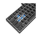 Tastatura gaming RAMPAGE RADIANT K11 black, Type-C, RGB, blue switch, US layout, pudding keycaps - Image 7
