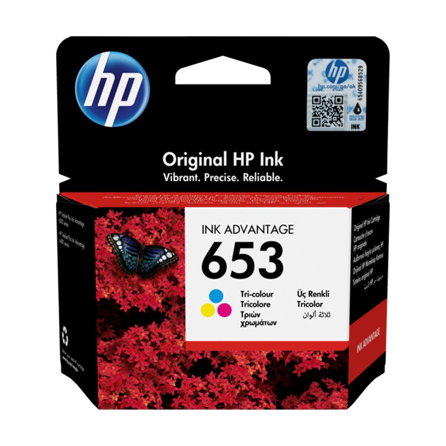 0125528_tinta-hp-653-tri-color-original-3ym74ae-za-model-deskjet-2876 Tinta HP 653 Tri-color Original 3YM74AE za model DeskJet 2876 - Image 1
