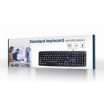 Tastatura GEMBIRD sa  velikim slovima, KB-US-103, Standard keyboard, USB, US layout, black - Image 2