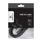 USB 3.0 AM do Type-C kabl (AM/CM),3 m CCP-USB3-AMCM-10, crni - Image 2