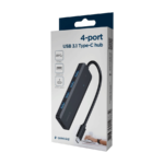 USB HUB GEMBIRD 4-port USB type-C hub 4X USB 3.1, UHB-CM-U3P4P-01 - Image 3