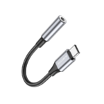 USB audio adapter Type-C to 3.5mm BOROFONE BV16 digital audio converter metal gray