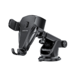 Univerzalni auto držač nosač za mobitel BOROFONE BH38 Magic bay one button center console car black