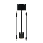 Video adapter VGA to HDMI + VGA adapter 0.15 m, black, GEMBIRD A-VGA-HDMI-02 - Image 4