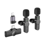 Dva mikrofona wireless iPhone/lightning Type-C BOROFONE BFK12 Trophy lavalier digital black