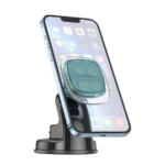 Univerzalni magnetni auto držač nosač za mobitel BOROFONE BH83 Clear magnetic car center console ice mist