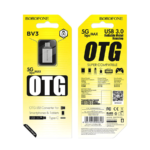 USB adapter Type-C OTG BOROFONE BV3 silver