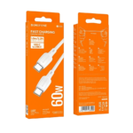 USB kabal 1m BOROFONE BX93 Super power 60W fast charging data Type-C to Type-C black