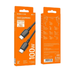 USB kabal 1m BOROFONE BX93 Super power 100W fast charging data Type-C to Type-C black