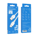 USB kabal 1m BOROFONE BX93 Super power 27W charging data USB to Type-C white