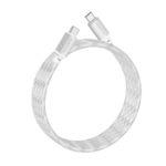 USB kabal BOROFONE BX95 Vivid 60W silicone charging data cable 1m, Type-C to Type-C silver