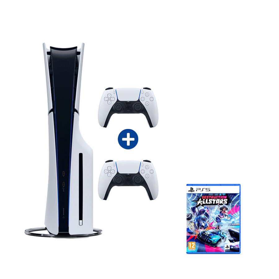 0127600_playstation-5-slim-d-chassis-ps5-dualsense-wireless-controller-destruction-allstars-ps5 PlayStation 5 SLIM D chassis + PS5 Dualsense Wireless Controller + Destruction AllStars PS5 - Image 1