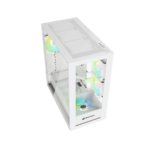 Kućište SHARKOON gaming, Rebel C60 RGB ATX white, ventilator 4x120mm - Image 2