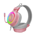 Slušalice sa mikrofonom gaming RAMPAGE SN-R10 ALQUIST pink, 3,5 mm, RGB - Image 4