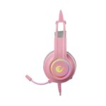 Slušalice sa mikrofonom gaming RAMPAGE RM-K91 X-CATTY Pink USB 7.1 Version RGB Gaming Headset - Image 3