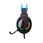 Slušalice sa mikrofonom gaming RAMPAGE RM-K17 X-MONARCH Black USB 7.1 RGB, In Line Wire Control - Image 3