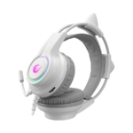 Slušalice sa mikrofonom gaming RAMPAGE RM-K91 X-CATTY White USB 7.1 Version RGB Gaming Headset - Image 4