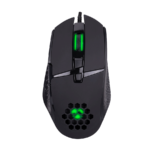 Miš gaming Everest RAGE-X1 Usb Black Led Illuminated 6400dpi 8 Buttons Programable Gaming Mouse with top holes design, Sunplus 192