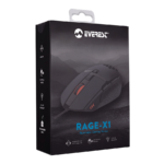 Miš gaming Everest RAGE-X1 Usb Black Led Illuminated 6400dpi 8 Buttons Programable Gaming Mouse with top holes design, Sunplus 192 - Image 6
