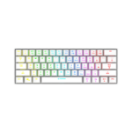 Tastatura gaming RAMPAGE KB-RX63 B-ATOM White Bluetooth RGB Backlight RED SWITCH US Layout 63 Mini, 39912 - Image 2