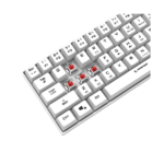 Tastatura gaming RAMPAGE KB-RX63 B-ATOM White Bluetooth RGB Backlight RED SWITCH US Layout 63 Mini, 39912 - Image 6