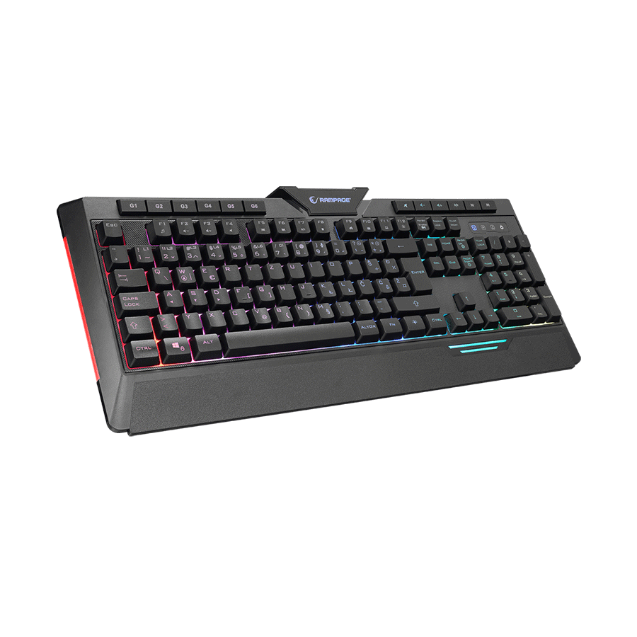 0128328_tastatura-gaming-rampage-rapido-plus-semi-mechanical-sound-sensitive-bih-layout-rainbow-backlit-macr Tastatura gaming RAMPAGE RAPIDO PLUS Semi Mechanical Sound Sensitive BiH Layout Rainbow Backlit Macro programable, 32279 - Image 1