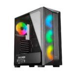 Kućište gaming RAMPAGE HYDRA V2 BLACK Tempered Glass Type-C+USB3.0 4*ARGB Infinity Fan+Hub E-ATX Exclusive Gaming, 39989