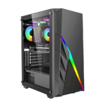 Kućište IG-MAX T5912 BUSTER gaming, Glass, 1x120mm ventilator. MIDI ATX