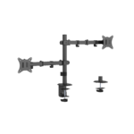 NOSAČ ZA DVA MONITORA GEMBIRD MA-D2-03, montaža na stol, tilt, swivel), 17”-32”, up to 9 kg