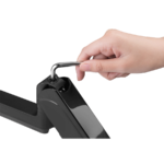 NOSAČ ZA TRI MONITORA GEMBIRD MA-DA3-01, montaža na stol, (full-motion), do 27”, up to 7 kg - Image 11