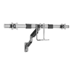 NOSAČ ZA TRI MONITORA GEMBIRD MA-WA3-01, montaža na zid, do 27”, up to 6 kg - Image 2