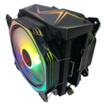 CPU hladnjak RAMPAGE OCTAGON C60 Black 57CFM 1800RPM 2x12cm ARGB AM5/LGA1700 Compatible Air Cooled CPU Fan, 38975 - Image 2