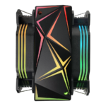 CPU hladnjak RAMPAGE OCTAGON C60 Black 57CFM 1800RPM 2x12cm ARGB AM5/LGA1700 Compatible Air Cooled CPU Fan, 38975 - Image 5