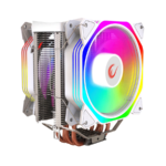 CPU hladnjak RAMPAGE OCTAGON C60 White 57CFM 1800RPM 2x12cm ARGB AM5/LGA1700 Compatible Air Cooled CPU Fan