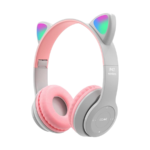 Slušalice za djecu bluetooth cat P47M white+pink