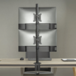 NOSAČ ZA DVA MONITORA VERTIKALNI GEMBIRD MA-D2-02, montaža na stol, (rotate, tilt, swivel), 17”-32”, up to 9 kg - Image 9