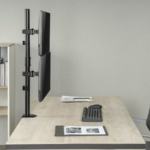 NOSAČ ZA DVA MONITORA VERTIKALNI GEMBIRD MA-D2-02, montaža na stol, (rotate, tilt, swivel), 17”-32”, up to 9 kg - Image 10