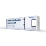 NOSAČ ZA DVA MONITORA VERTIKALNI GEMBIRD MA-D2-02, montaža na stol, (rotate, tilt, swivel), 17”-32”, up to 9 kg - Image 13