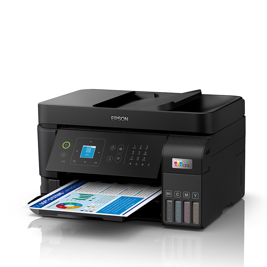 0130152_printer-epson-ecotank-l5590-printcopyscanfaxrezolucija-5760-x1440-dpi-33strmin-monokrom-20strmin-col Printer EPSON EcoTank L5590 print/copy/scan/fax.Rezolucija 5760 x1440 dpi. 33str/min Monokrom. 20str/min Colour.USB, WiFi, WiFi Direct.LAN. tinte 103 - Image 1