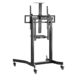 Nosač za TV na stalku motorizirani sa točkovima GEMBIRD TVS-100T-01, 55"-100" - Image 2