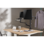 NOSAČ ZA MONITOR I LAPTOP GEMBIRD MA-DA-04, montaža na stol, monitors up to 32" and notebooks up to 17,3" - Image 7