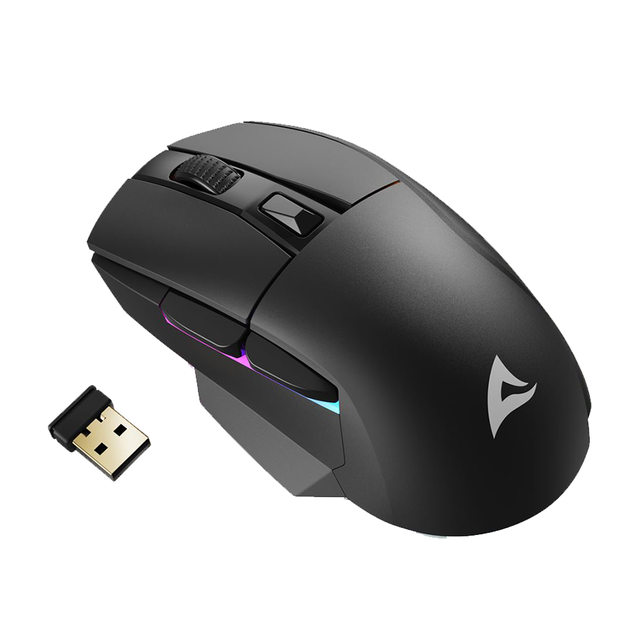 0130988_mis-sharkoon-gaming-wirelesswired-sgm50w-black Miš SHARKOON gaming wireless/wired Skiller SGM50W Black - Image 1