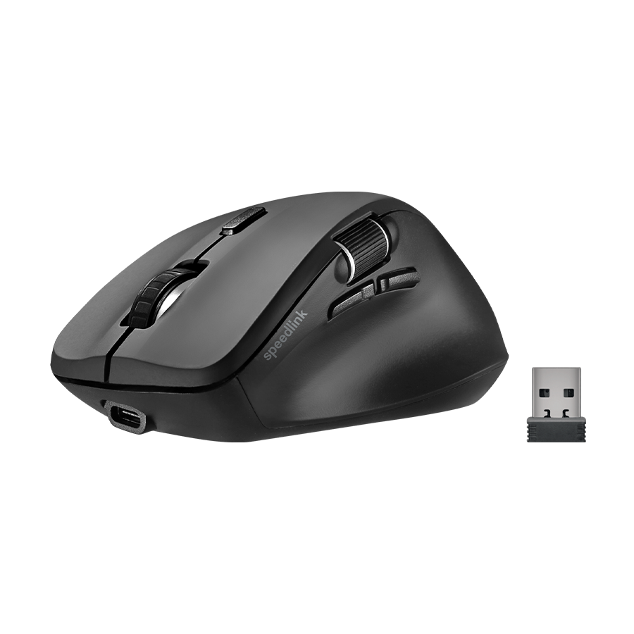 0131345_mis-speedlink-libera-rechargeable-wireless-bluetooth-silent-rubber-black-sl-630021-rrbk Miš SPEEDLINK LIBERA Rechargeable, wireless + bluetooth, Silent, rubber-black, SL-630021-RRBK - Image 1