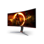 MONITOR AOC 34"" Gaming CU34G2XP 34” Curved VA, 21:9, 3440x1440, 180Hz, 1ms, 430 cd/m2, 4000:1, HDMI, DP, PbP, PiP, Ergonomic, Black-Red, VESA 3y - Image 4