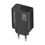 USB punjač Type-C fast charger, ESPERANZA QUICK POWER CHARGER 20W USB-C PD, BLACK, EZC104K - Image 2