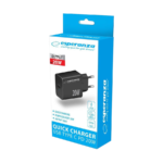 USB punjač Type-C fast charger, ESPERANZA QUICK POWER CHARGER 20W USB-C PD, BLACK, EZC104K - Image 3