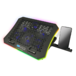 Postolje za notebook gaming ESPERANZA RGB ILLUMINATED NOTEBOOK COOLING PAD WITH MOBILE PHONE STAND GALERNE EGC109 - Image 5