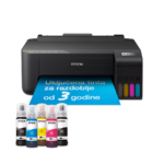 Printer Epson EcoTank L1270 33str/min BW. 15str/min Color, Rezolucija ispisa 5.760 x 1.440 dpi. USB+WiFi+WiFi Direct