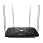 MERCUSYS AC12 AC1200 Dual Band Wireless Router 802.11ac, 4xLAN, 1WAN, 4x5dBi omni directional